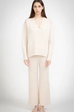 N.84 Cashmere Blend Oversized V Neck Shell