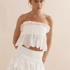 Newport Shorts White Broderie