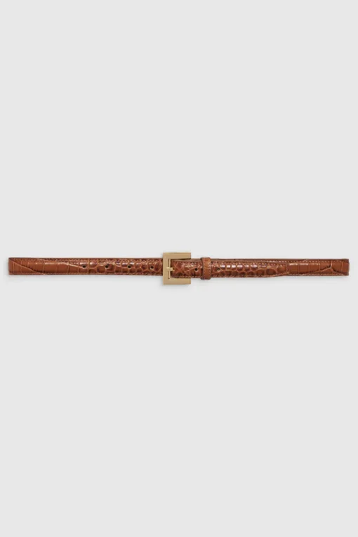 Nicola Belt Embossed Brown
