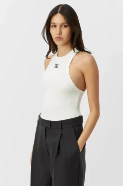 Nora Rib Top White