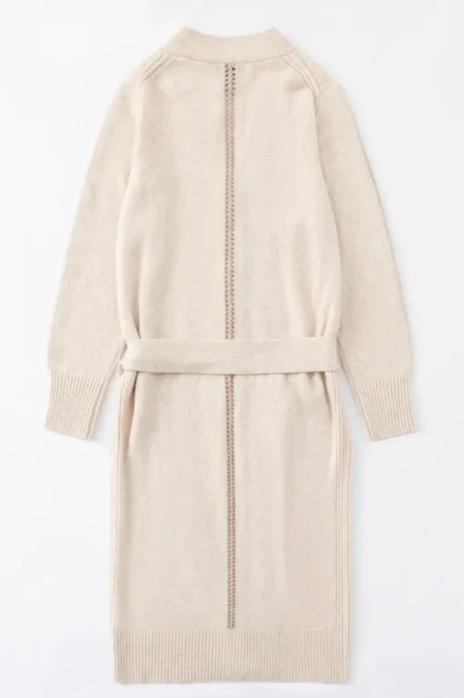 N168W Cashmere Blend Long Cardigan Shell