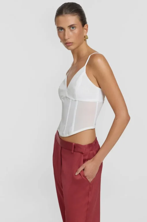 Omega Bustier White