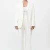 Origami Pocket Blazer Off White
