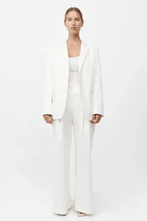 Origami Pocket Blazer Off White