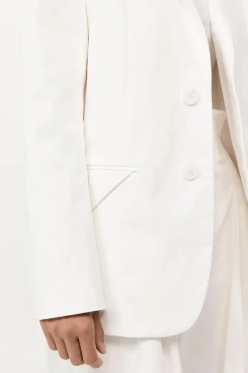 Origami Pocket Blazer Off White