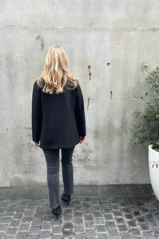 Peacoat Pressed Wool Black