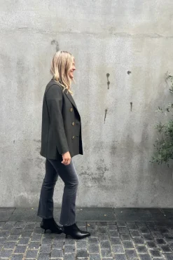 Peacoat Pressed Wool Dark Khaki