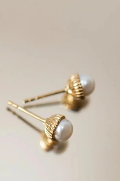 Pearl Earrings Gold