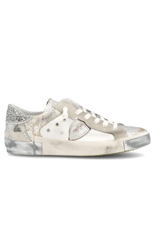 PRSX Low Metal Animalier Blanc Argent