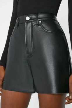 Recycled Leather Le Super High Short Noir