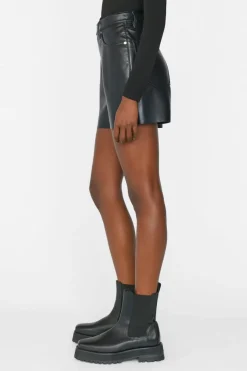 Recycled Leather Le Super High Short Noir