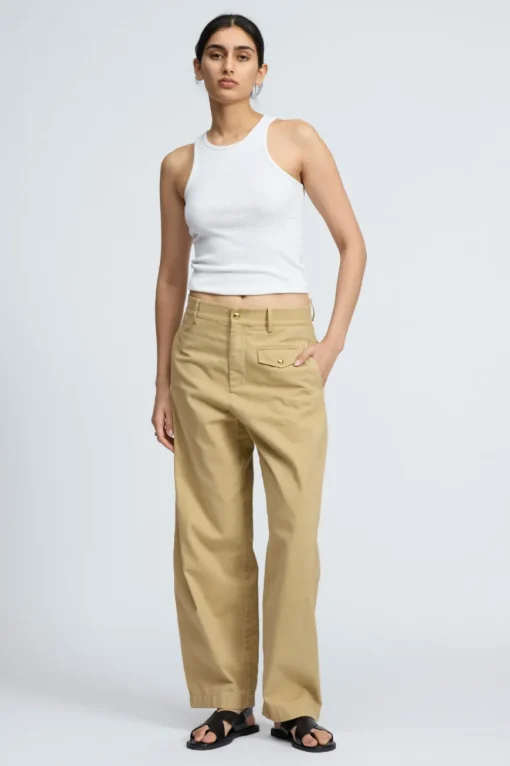 Renata Cotton Pant Beige
