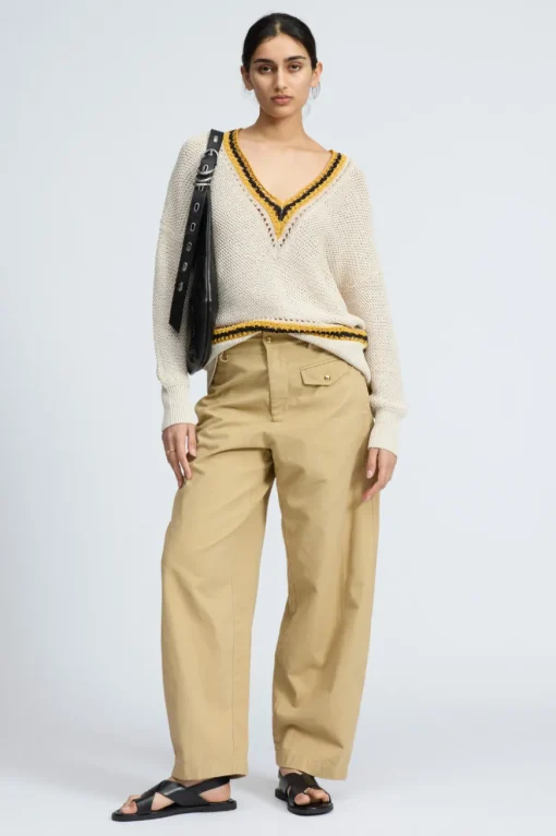 Renata Cotton Pant Beige