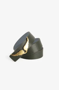 Reversible Rock Belt Khaki/ Light Blue