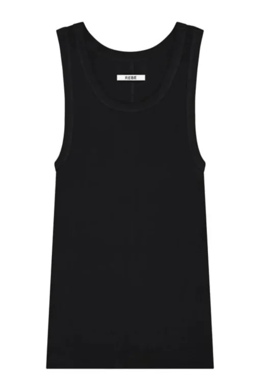 Ribbed Tank Top Black