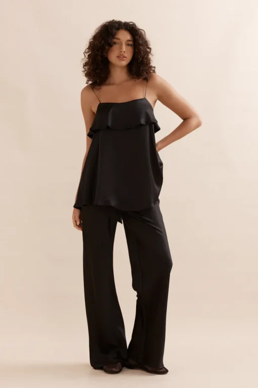 Rio Tank Black Silk