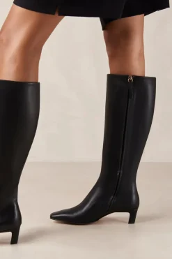 Rory Leather Boots Black