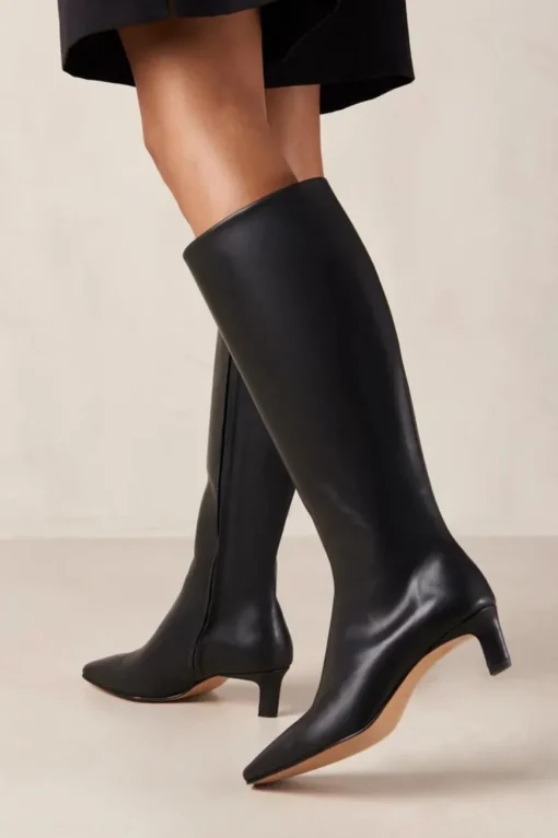 Rory Leather Boots Black