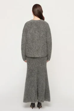 Sasha Fluffy Knit Charcoal