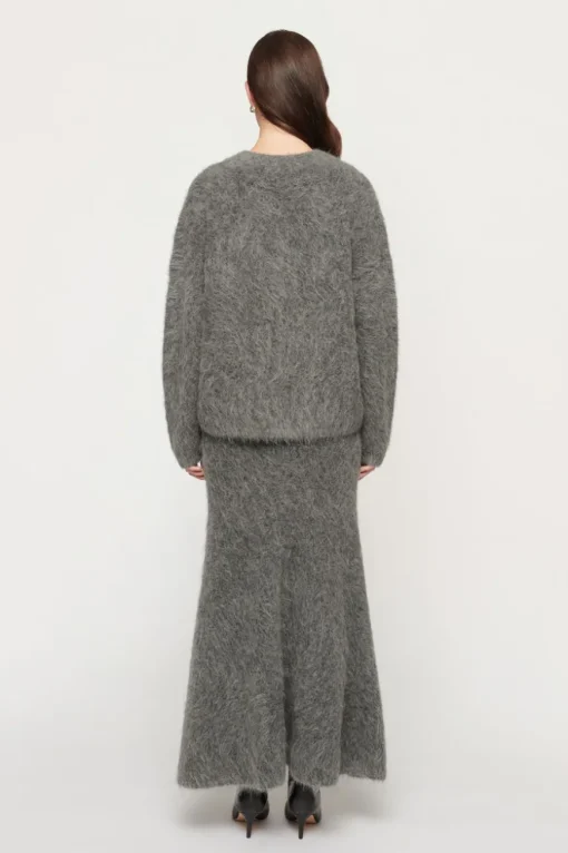 Sasha Fluffy Knit Charcoal