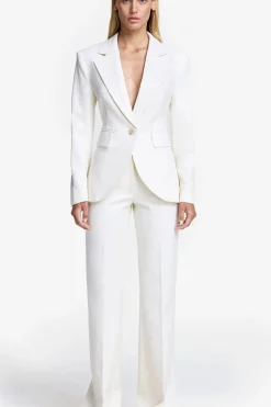Seamed Blazer Chalk