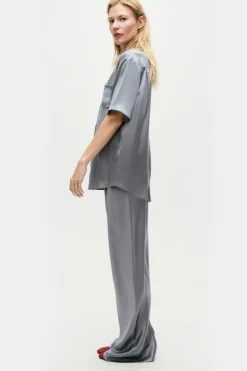 Short Sleeve Boyfriend Shirt Storm