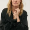 Silk Laundry Boyfriend Shirt Black