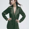 Silk Laundry Relaxed Blazer Cedar