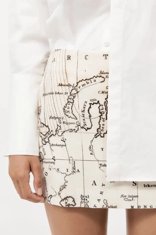 Silk Mini Skirt Atlas