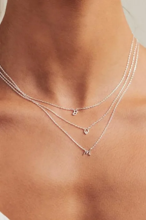 Silver Love Letter Necklace