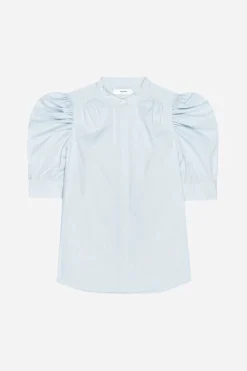 The Gathered Top Light Chambray Multi