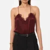 The Racer Charmeuse Cami Syrah