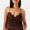 The Racer Charmeuse Cami Java