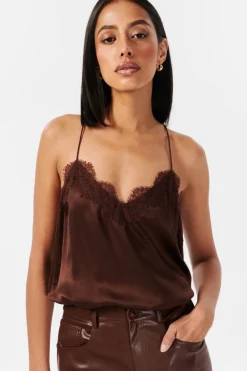 The Racer Charmeuse Cami Java