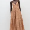 Triangle Tiered Sundress Strawflower