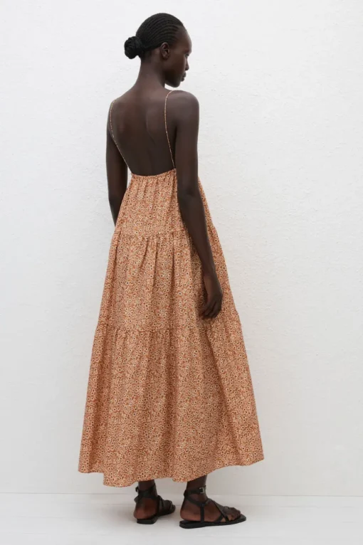 Triangle Tiered Sundress Strawflower