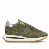 TRPX Haute Low Woman Daim Militaire