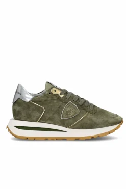 TRPX Haute Low Woman Daim Militaire