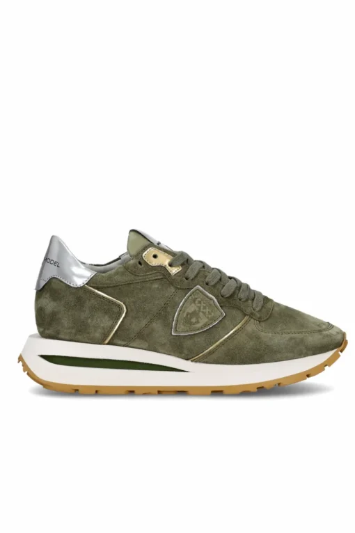 TRPX Haute Low Woman Daim Militaire
