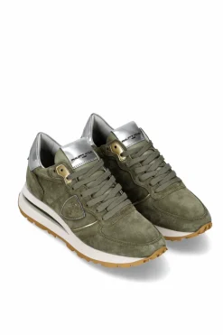 TRPX Haute Low Woman Daim Militaire