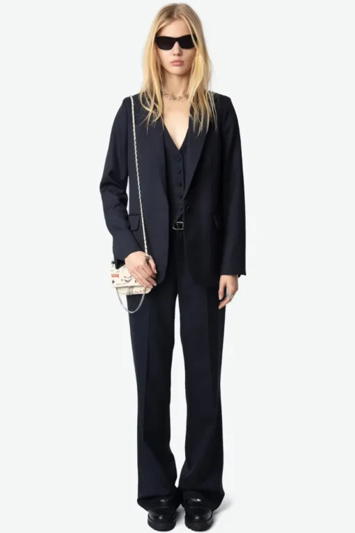 Wool Blazer Encre